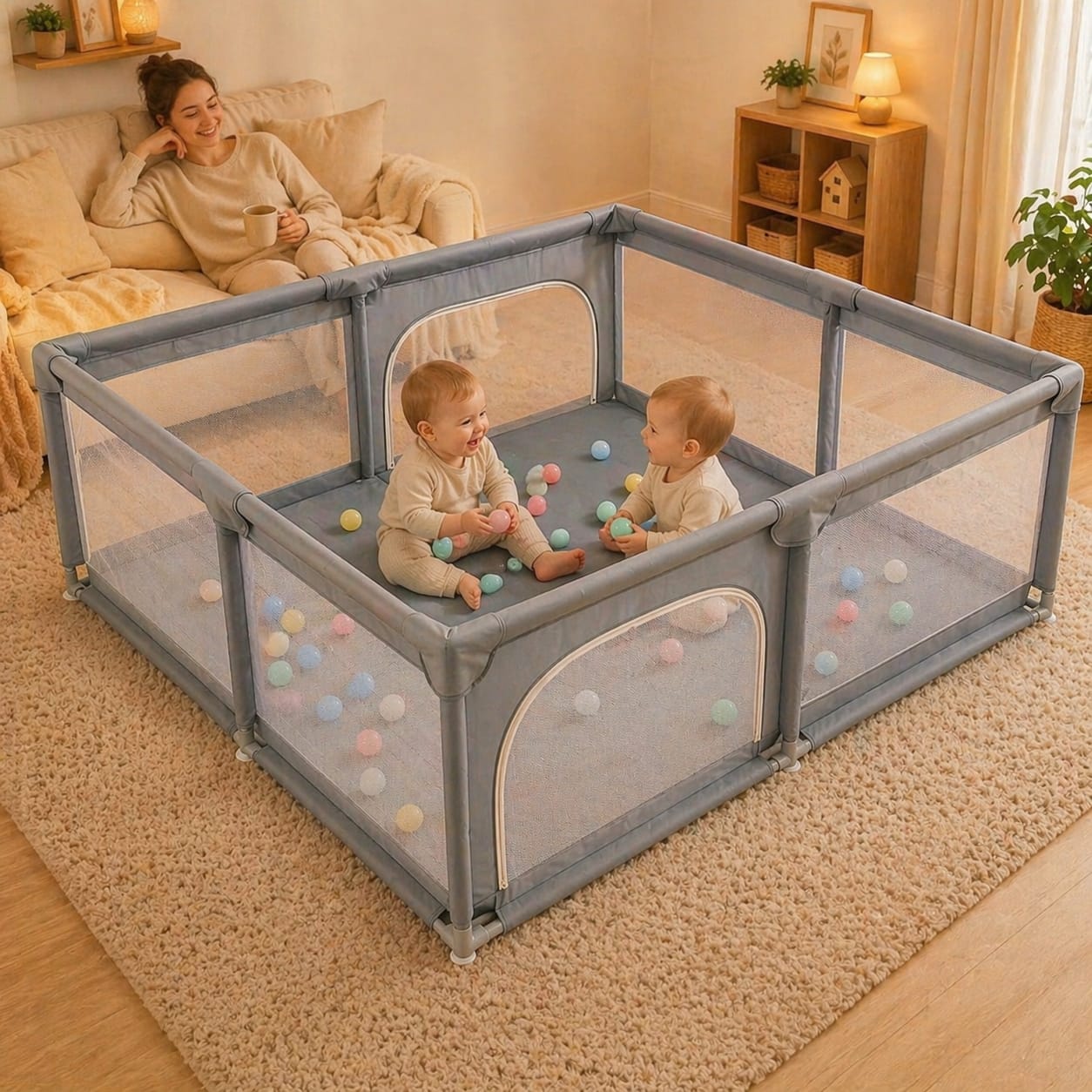 Parc bébé pliable : quelle taille choisir ?