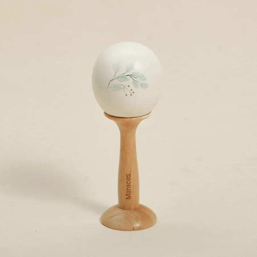 Espace éveil  Squirrel Rattle 2 Baby Musical Toys Wooden Bear Rattle Bell Drum Xylophone Percussion Early Educational Instrument Playthings for Toddlers Kids