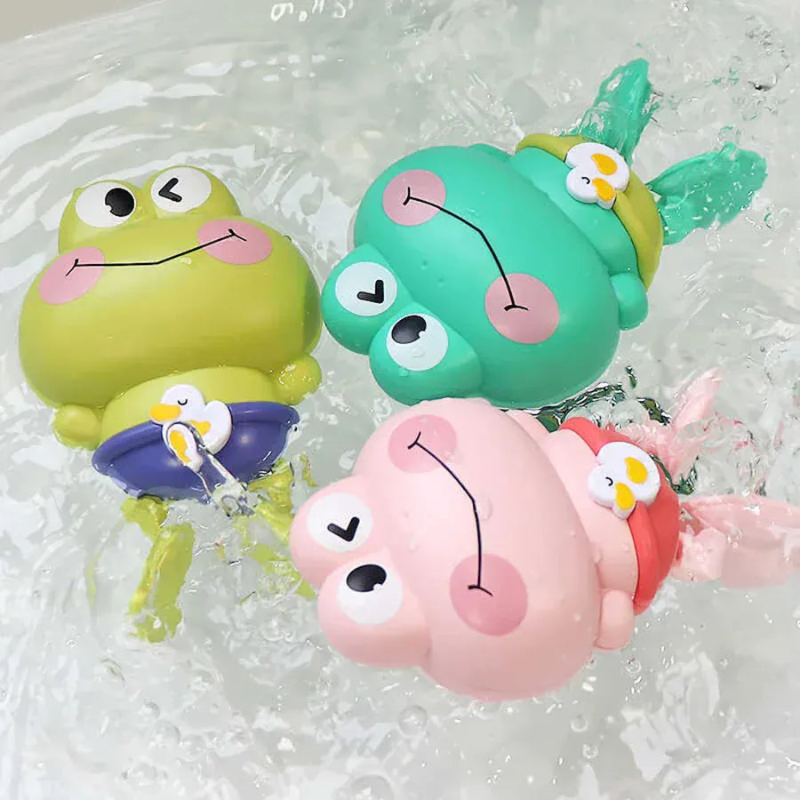 Espace éveil  Children's bath toys - Clockwork frogs that float and swim