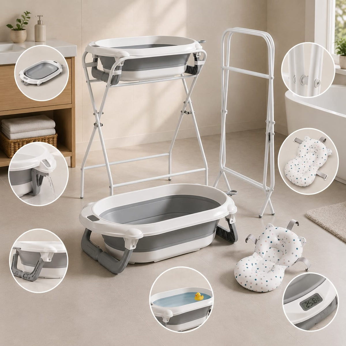 Baignoire Bébé Sur Pied - Nolan