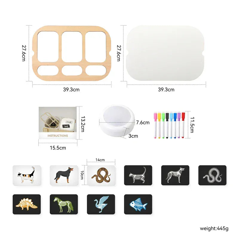 Espace éveil  02 / China Mainland Montessori Children's Optical Wooden Sensory Table Used for Sensory Board Games Number and Letter Spelling Toys Gift