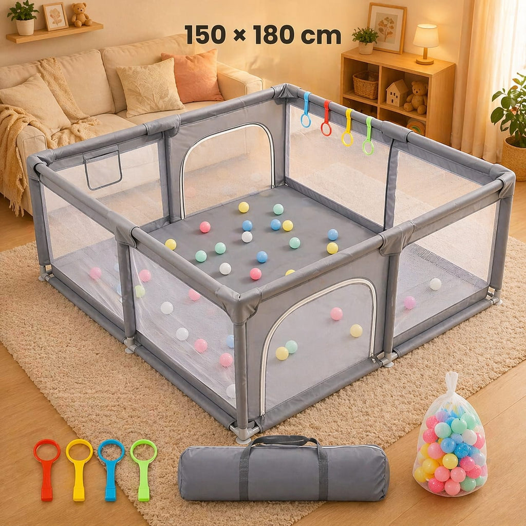 Espace éveil  150 × 180 cm Parc Bébé Pliable - Zéphyr