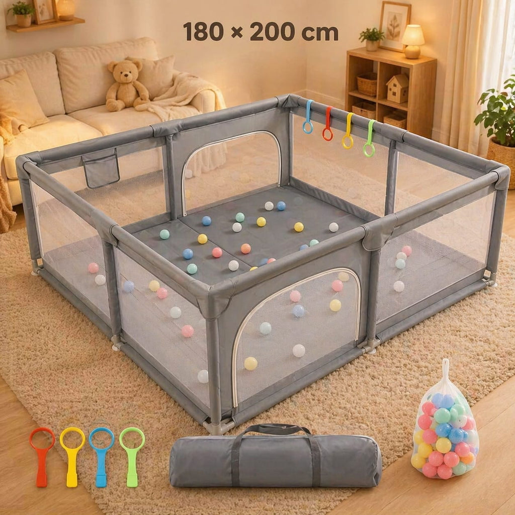 Espace éveil  180 × 200 cm Parc Bébé Pliable - Zéphyr