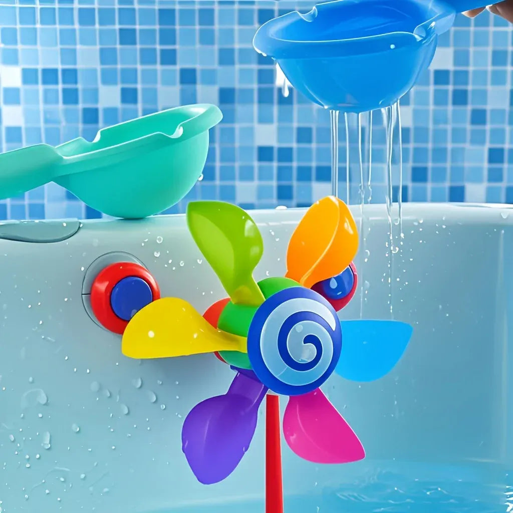 Espace éveil  1pc Spinning Bath Toy Windmill, Fun Bathtime Sensory Play for Baby Boys & Girls, Ideal Birthday Christmas Gift