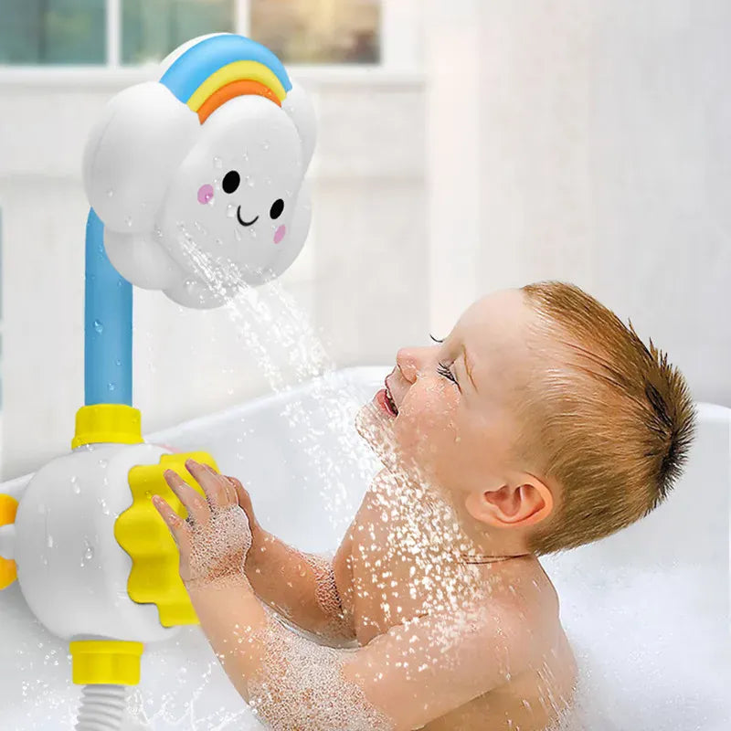 Espace éveil  469 without box New Bath Toys for Baby Water Game Clouds Model Faucet Shower Water Spray Toy For Children Squirting Sprinkler Bathroom Kids Gift