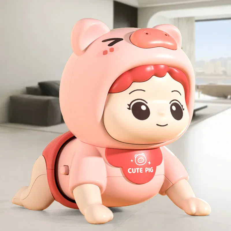 Espace éveil  Baby Crawling Guide Toys Training Party Up Crawling Baby Electric Learning To Climb Music  Early Education Doll Image