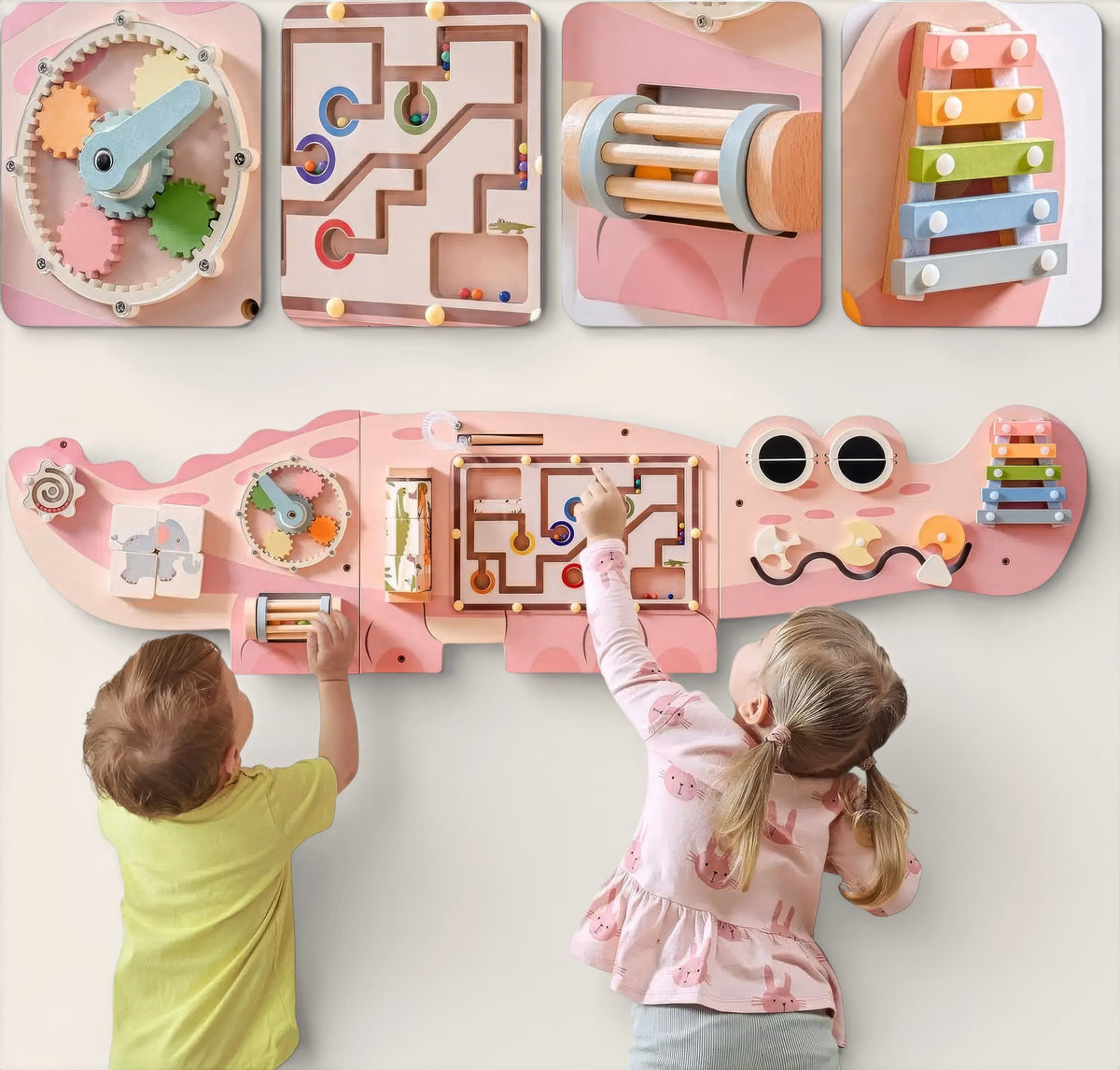 Espace éveil  Busy Board Mural - Hélène