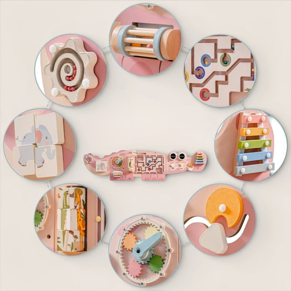 Espace éveil  Busy Board Mural - Hélène