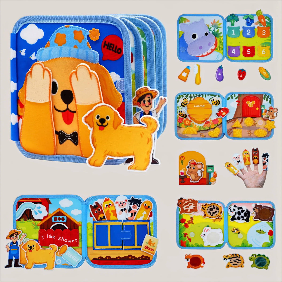 Espace éveil  Chien Busy Book - Doug