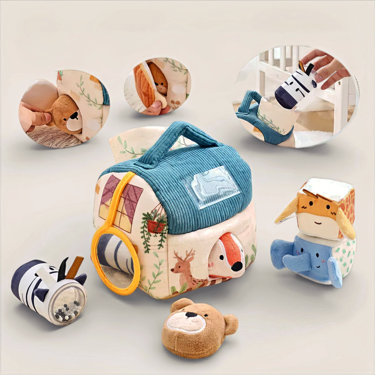 Espace éveil  Cube Sensorielle Bébé - Xav