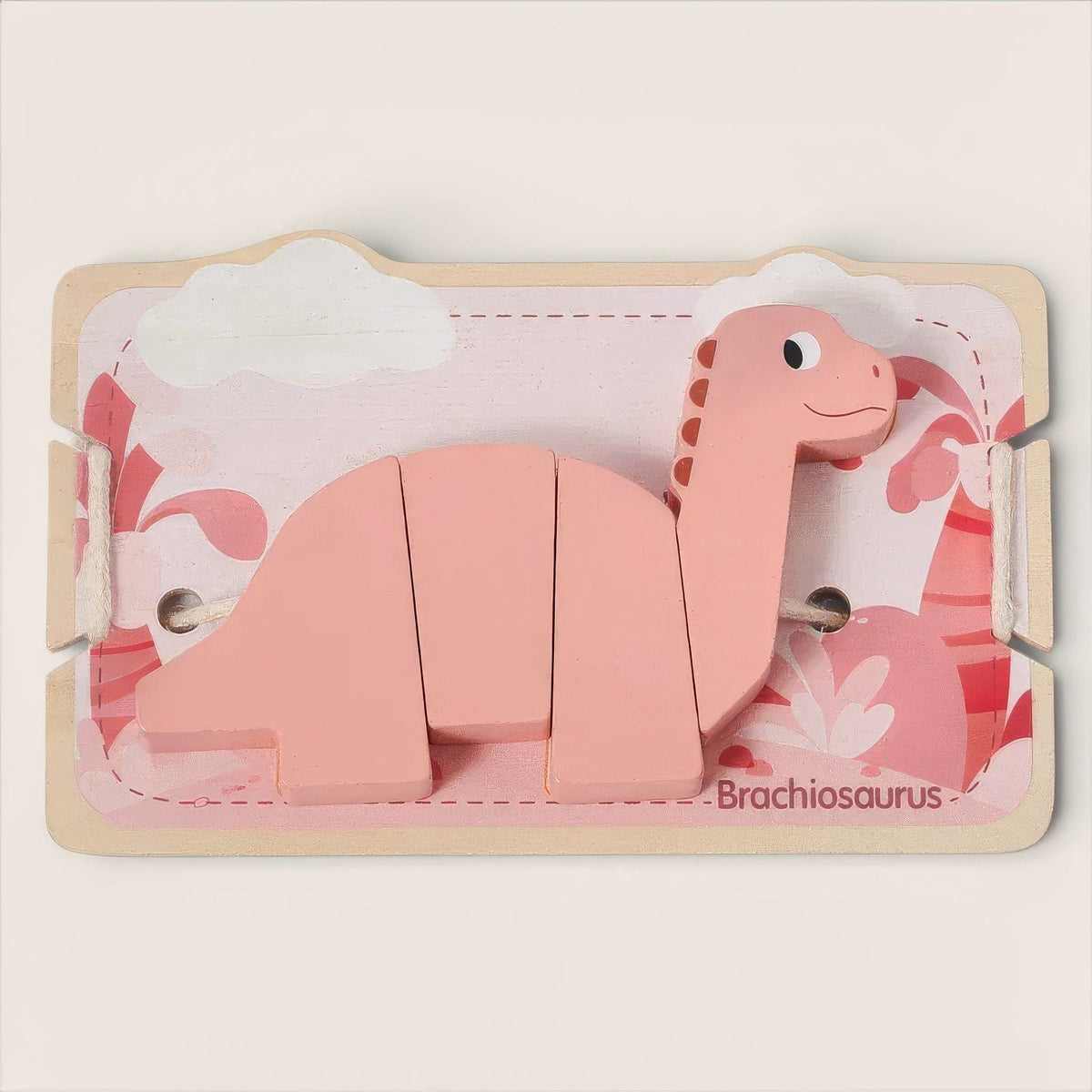 Espace éveil  Dino Rose Jouet Enfilage - Isis