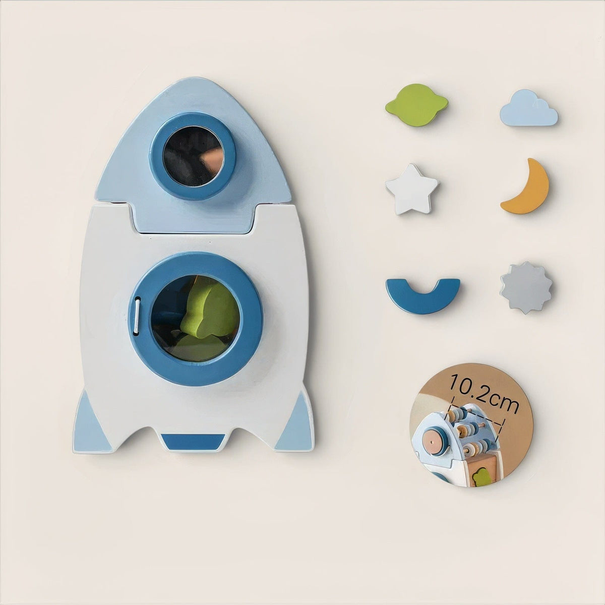 Espace éveil  Fusée Cube D'éveil Montessori - Ilian