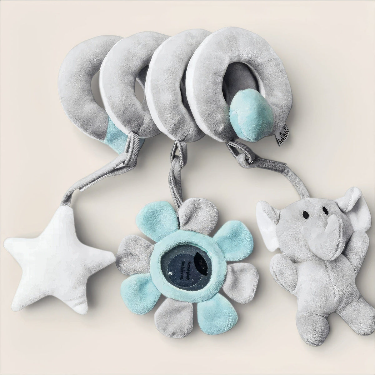 Espace éveil  Gris Mobile Bébé Poussette