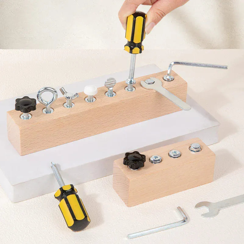 Espace éveil  Kids Wooden Screw Nut Disassembly Toy - Early Education Montessori Fine Motor Skills Trainingimprove Patience And Concentration