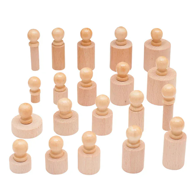 Espace éveil  NB285C1 Montessori Knobbed Cylinder Socket Development Sensory Toys Hand-eye Coordination for Kids 3 Years Old and Up Gifts for Children