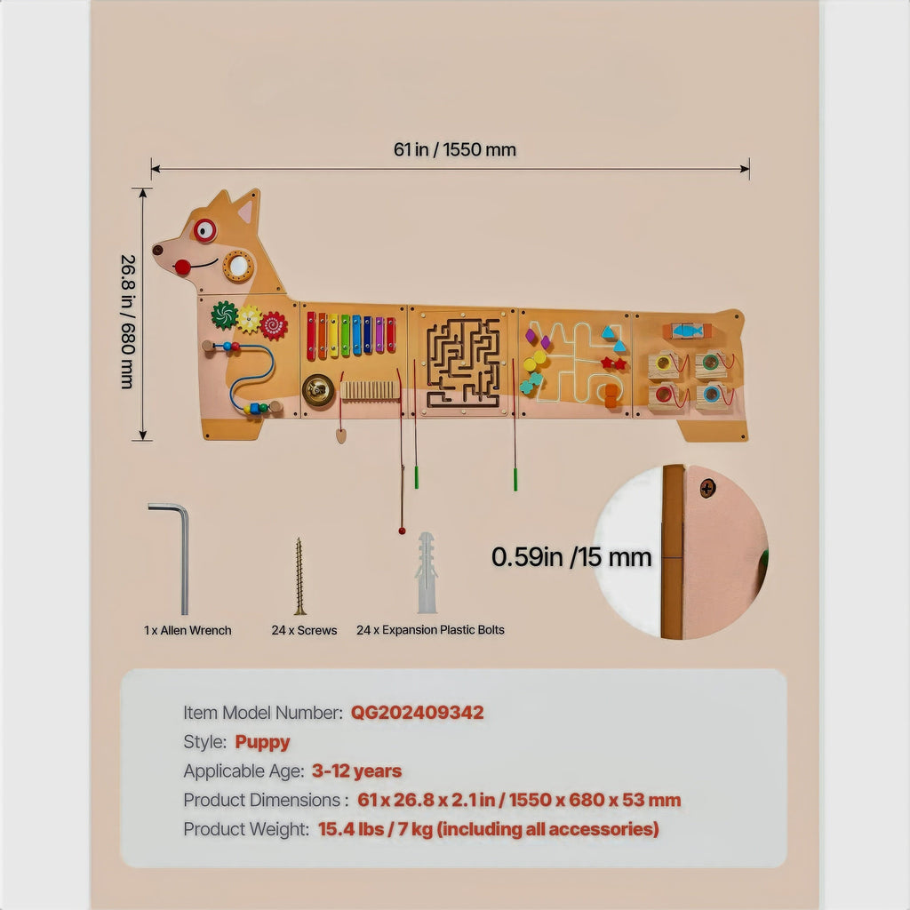 Espace éveil  Panneau D'activité Mural Montessori - Pavlo