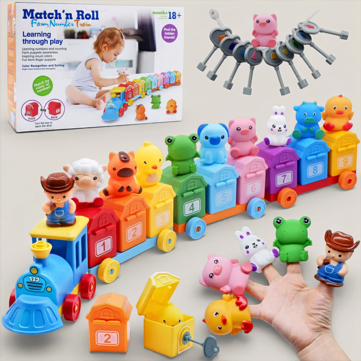 Espace éveil  Train De La Ferme - Kali