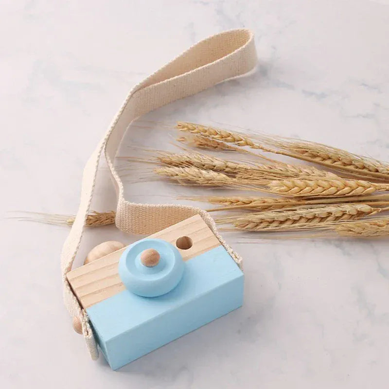 Espace éveil  Wooden Fashion Camera Baby Toys Pendant Baby Block Montessori Toys for Children Wooden DIY Presents Nursing Gift Outdoor Toys