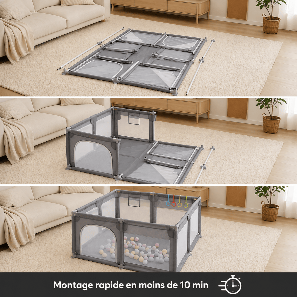 Parc Bébé Pliable - Zéphyr